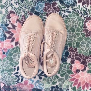 Barely worn light pink vans!